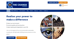 Desktop Screenshot of bethechange.org.au